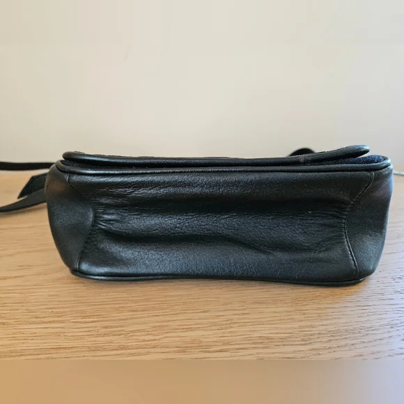 Pendleton Wool Southwestern Crossbody Bag Black Leather Aztec Boho - Picture 13 of 14